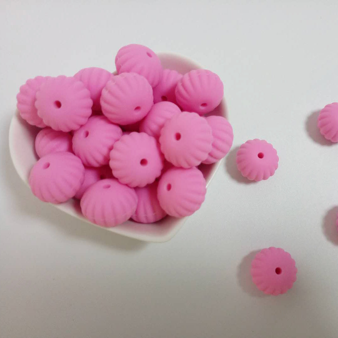 Wholesale 5pcs 15MM Pumpkin Silicone Beads